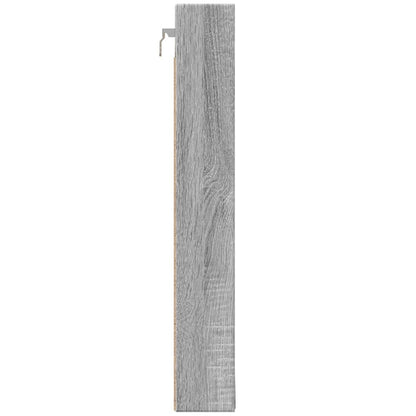 Armoire à vitrine sonoma gris 100x8,5x58 cm bois d'ingénierie