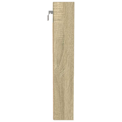 Armoire à vitrine chêne sonoma 100x8,5x50 cm bois d'ingénierie