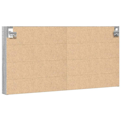 Armoire à vitrine sonoma gris 100x8,5x50 cm bois d'ingénierie