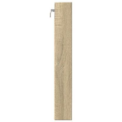 Armoire à vitrine chêne sonoma 80x8,5x58 cm bois d'ingénierie