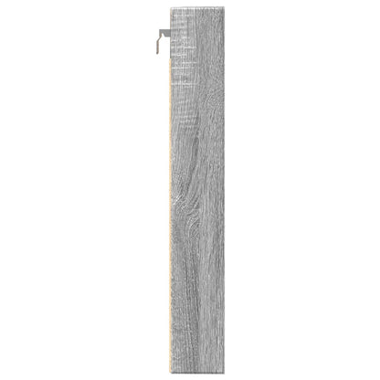 Armoire à vitrine sonoma gris 80x8,5x58 cm bois d'ingénierie