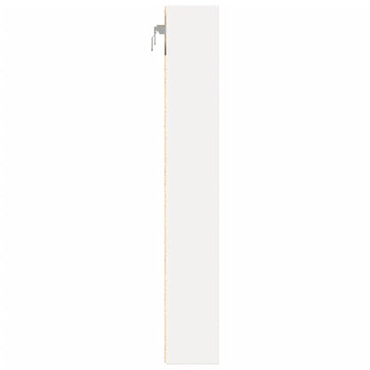 Armoire à vitrine blanc 60x8,5x58 cm bois d'ingénierie