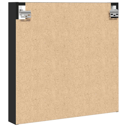 Armoire à vitrine noir 60x8,5x58 cm bois d'ingénierie