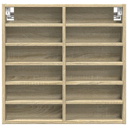 Armoire à vitrine chêne sonoma 60x8,5x58 cm bois d'ingénierie