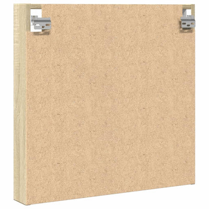 Armoire à vitrine chêne sonoma 60x8,5x58 cm bois d'ingénierie