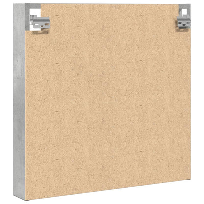 Armoire à vitrine gris béton 60x8,5x58 cm bois d'ingénierie