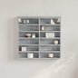 Armoire à vitrine gris béton 60x8,5x58 cm bois d'ingénierie