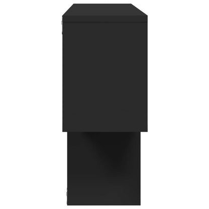 Étagère murale noir 100x20x53 cm bois d'ingénierie