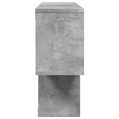 Étagère murale gris béton 100x20x53 cm bois d'ingénierie
