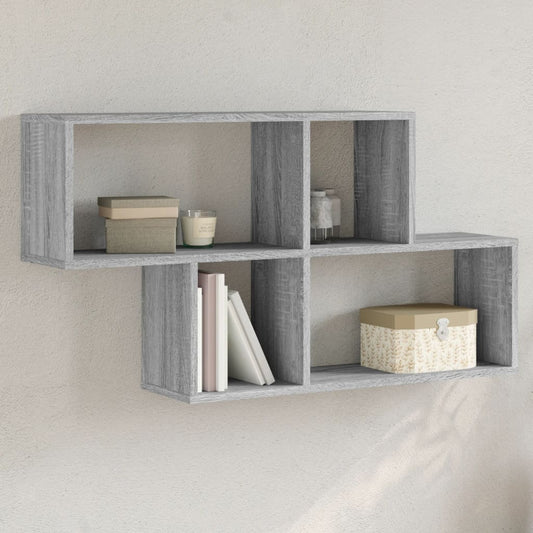 Étagère murale sonoma gris 100x20x53 cm bois d'ingénierie
