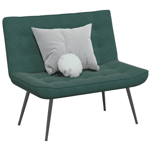Banc gris foncé 110x74x84 cm velours