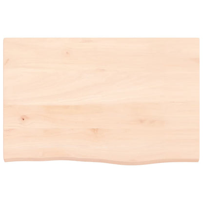 Étagère de vasque murale acier et bois de chêne massif