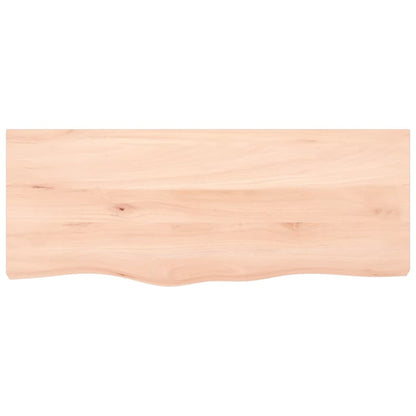 Étagère de vasque murale acier et bois de chêne massif