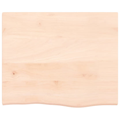 Étagère de vasque murale acier et bois de chêne massif