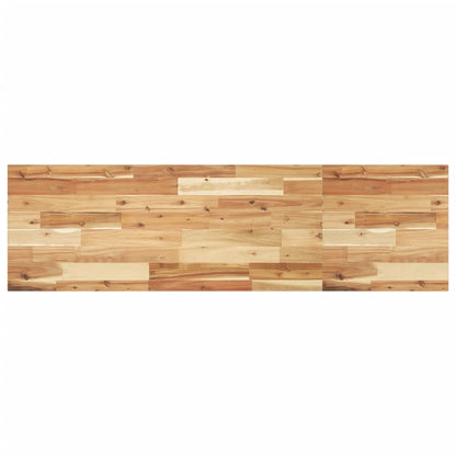 Étagère de vasque murale acier et bois massif d'acacia