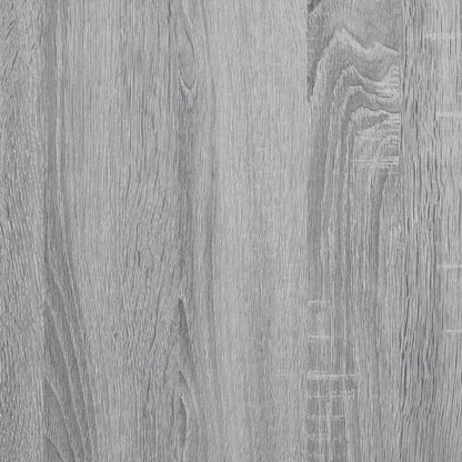 Étagère d'angle murale sonoma gris 45x45x147cm bois ingénierie