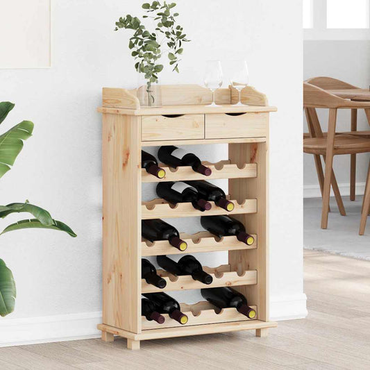 Étagère à vin 90 x 60 x 30 cm Bois de pin massif