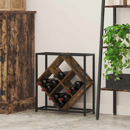 Étagère à vin Chêne fumé 51 x 18 x 52,5 cm Bois d'ingénierie