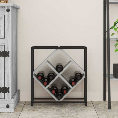 Étagère à vin Gris 51 x 18 x 52,5 cm Bois d'ingénierie