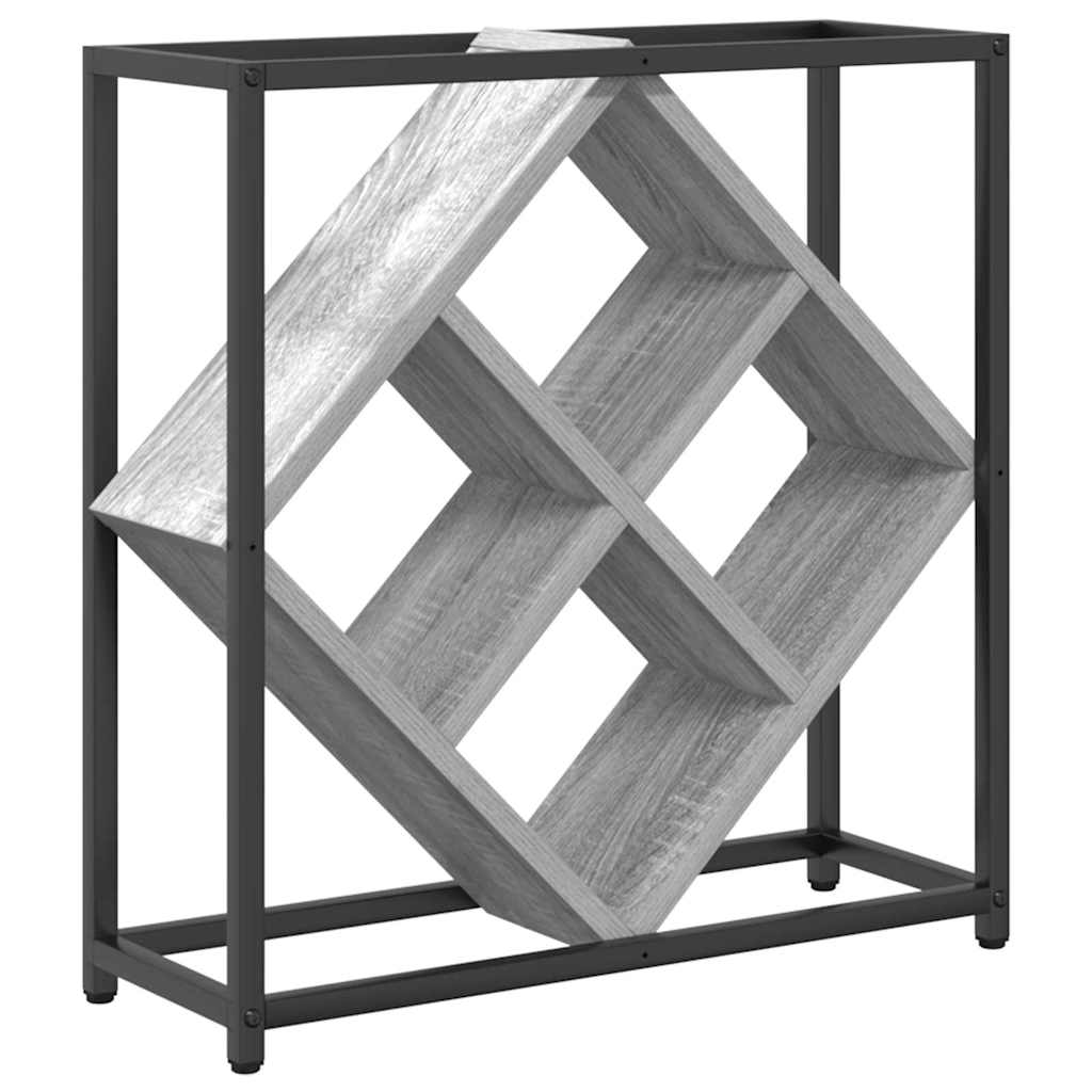 Étagère à vin Gris 51 x 18 x 52,5 cm Bois d'ingénierie