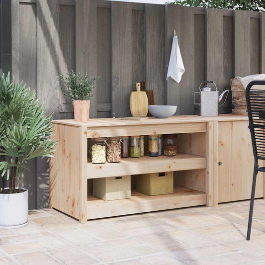 Armoire de cuisine Marron 106 x 55 x 64 cm Bois de pin massif