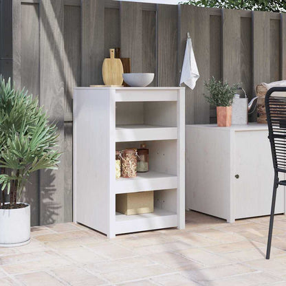 Armoire de cuisine Blanc 55 x 55 x 92 cm Bois de pin massif