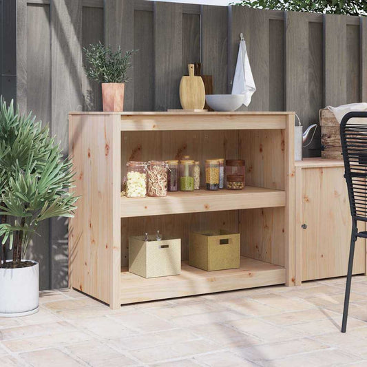 Armoire de cuisine Marron 106 x 55 x 92 cm Bois de pin massif