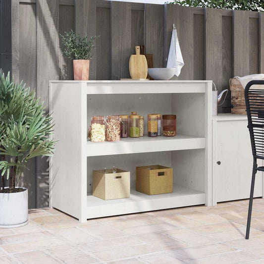 Armoire de cuisine Blanc 106 x 55 x 92 cm Bois de pin massif