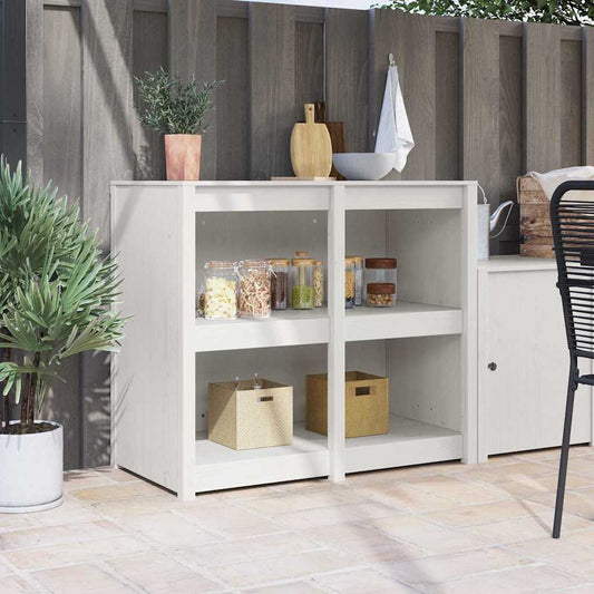 Armoire de cuisine avec étagère Blanc chaud 106 x 55 x 92 cm