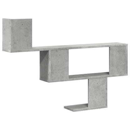 Étagère murale gris béton 100x15x70 cm bois d'ingénierie