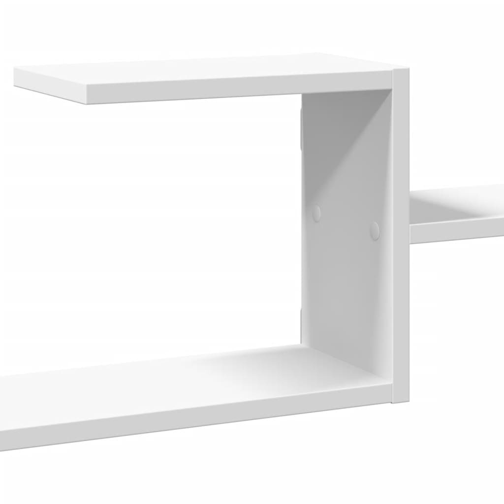 Étagère murale blanc 104x15x49 cm bois d'ingénierie