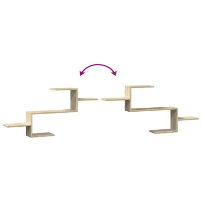 Étagère murale chêne sonoma 104x15x49 cm bois d'ingénierie