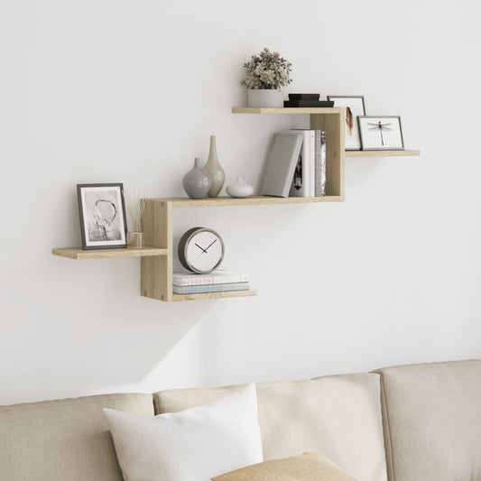 Étagère murale chêne sonoma 104x15x49 cm bois d'ingénierie