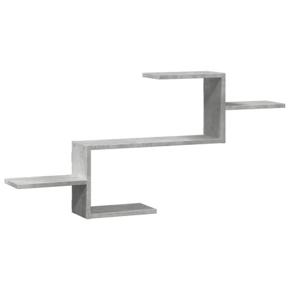 Étagère murale gris béton 104x15x49 cm bois d'ingénierie