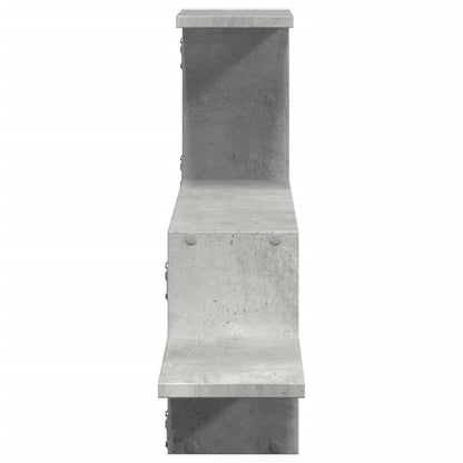 Étagère murale gris béton 104x15x49 cm bois d'ingénierie