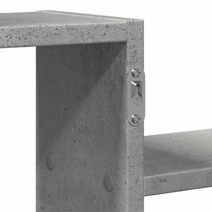 Étagère murale gris béton 104x15x49 cm bois d'ingénierie