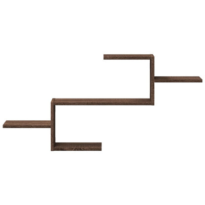 Étagère murale chêne marron 104x15x49 cm bois d'ingénierie