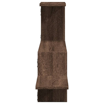 Étagère murale chêne marron 104x15x49 cm bois d'ingénierie