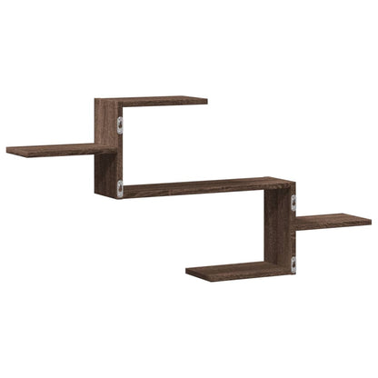 Étagère murale chêne marron 104x15x49 cm bois d'ingénierie