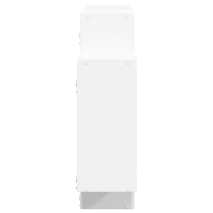 Étagère murale blanc 159x18x65 cm bois d'ingénierie