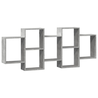 Étagère murale gris béton 159x18x65 cm bois d'ingénierie