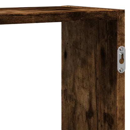 Étagère murale chêne fumé 159x18x65 cm bois d'ingénierie