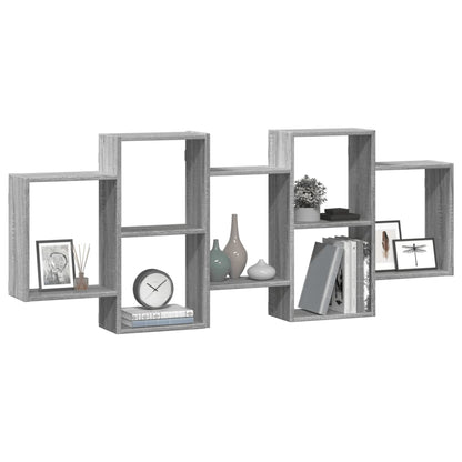 Étagère murale sonoma gris 159x18x65 cm bois d'ingénierie