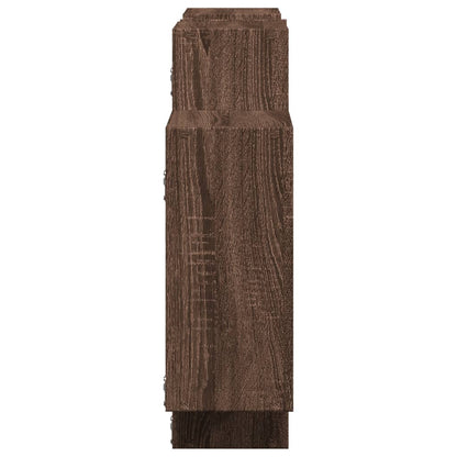 Étagère murale chêne marron 159x18x65 cm bois d'ingénierie