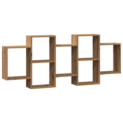 Étagère murale chêne artisanal 159x18x65 cm bois d'ingénierie
