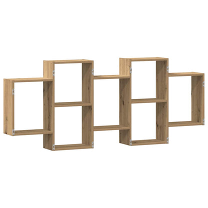 Étagère murale chêne artisanal 159x18x65 cm bois d'ingénierie