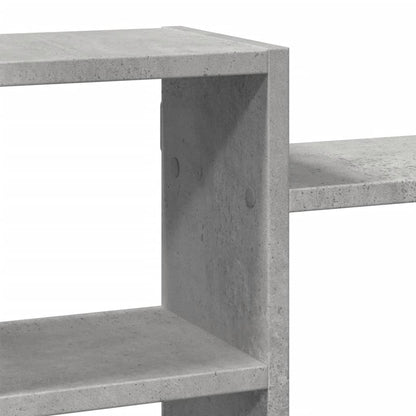Étagère murale gris béton 129x18x42 cm bois d'ingénierie