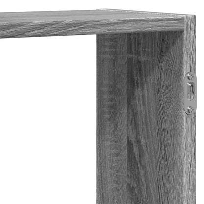 Étagère murale sonoma gris 129x18x42 cm bois ingénierie
