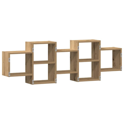 Étagère murale chêne artisanal 129x18x42 cm bois d'ingénierie