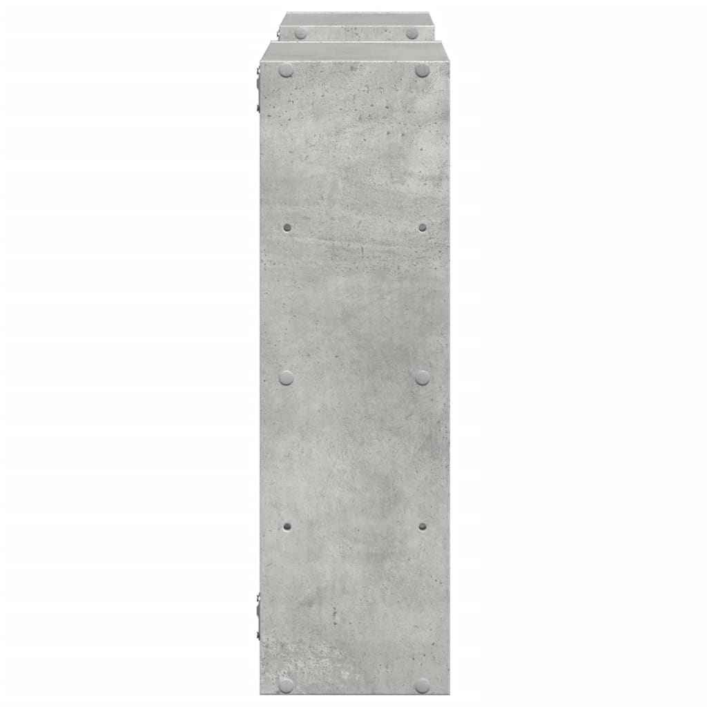 Étagère murale gris béton 96x18x60 cm bois d'ingénierie